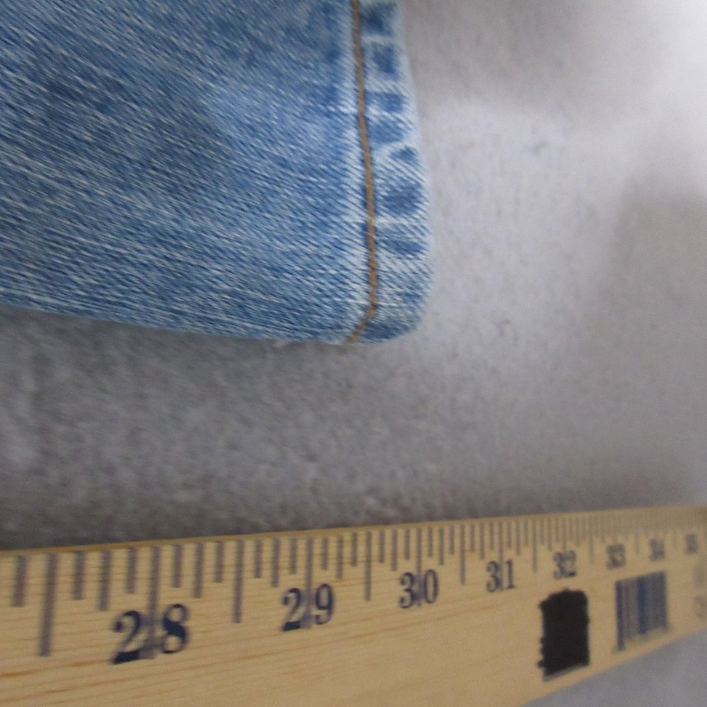 Vintage Lucky Brand Jeans Dungaree Easy Rider Bootleg Distressed Button‎ Fly USA - Picture 11 of 14